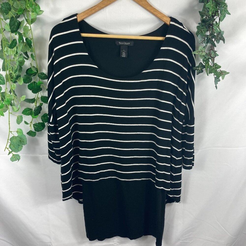WHBM layered striped mini dress S